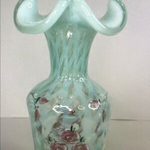 Elegant Floral Glass Vase